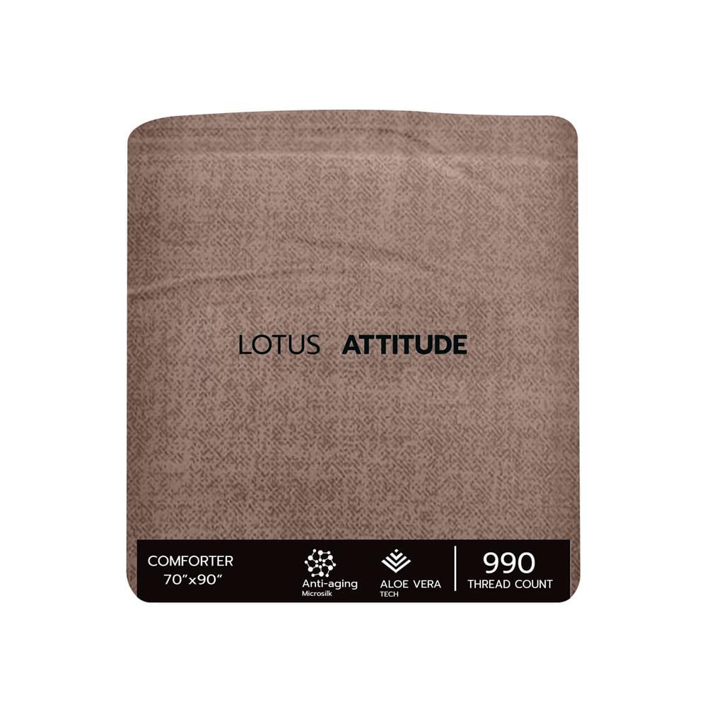 ชุดผ้าปูที่นอน 3.5 ฟุต 4 ชิ้น LOTUS ATTITUDE ELEMENTS สี TERRA
