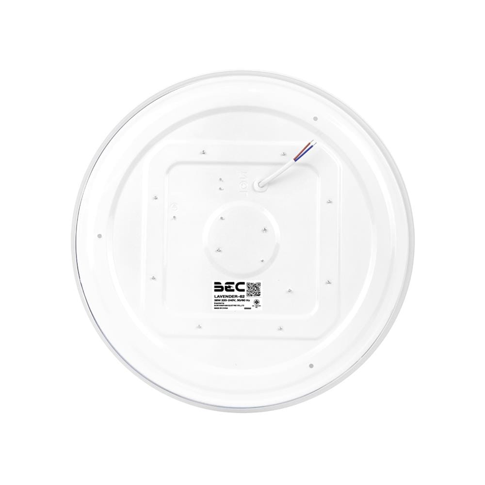 ไฟเพดาน LED BEC LAVENDER-62 15 นิ้ว 36 วัตต์ DAYLIGHT สีขาว