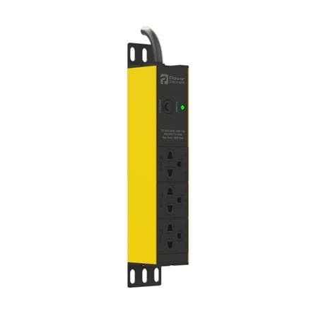 รางปลั๊กไฟ 3 ช่อง POWERCONNEX PXC5HTTO-TS03 16 แอมป์ 2 ม. สีเหลือง/ดำ_0