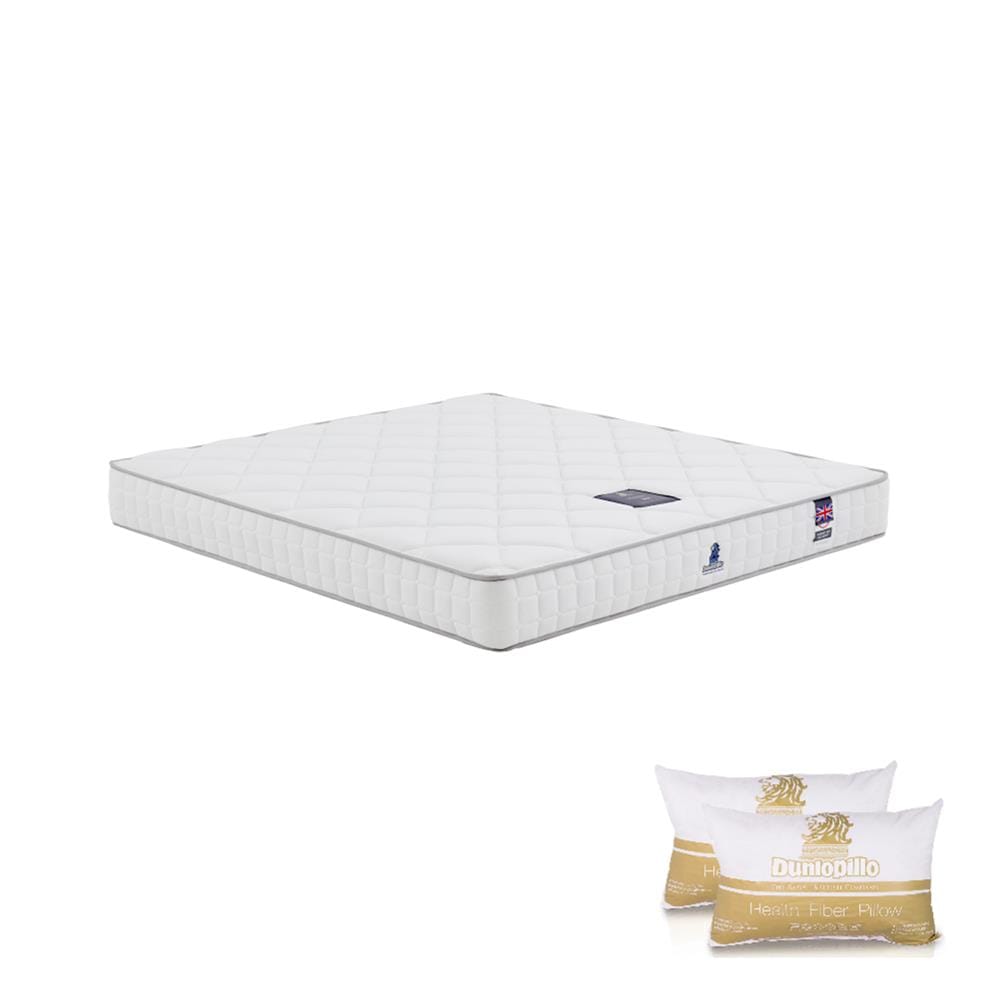 ที่นอนสปริง 6 ฟุต DUNLOPILLO รุ่น SERENE พร้อมหมอนหนุน 2 ชิ้น