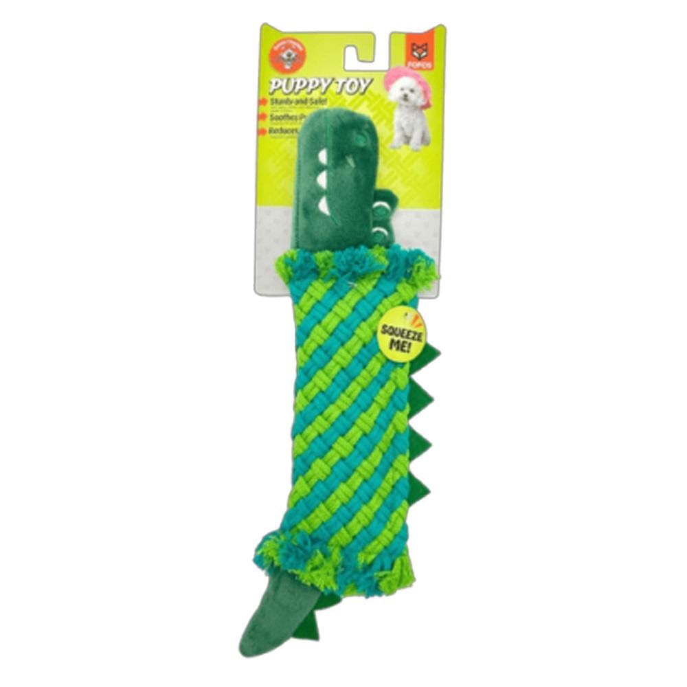 ของเล่นสุนัข FOFOS ROPE PUPPY CROCODILE สีเขียว