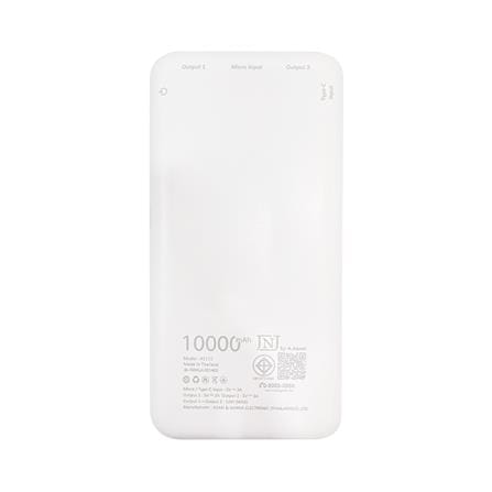 แบตเตอรี่สำรอง JNJ J-B873 10000 MAH สีขาว_2