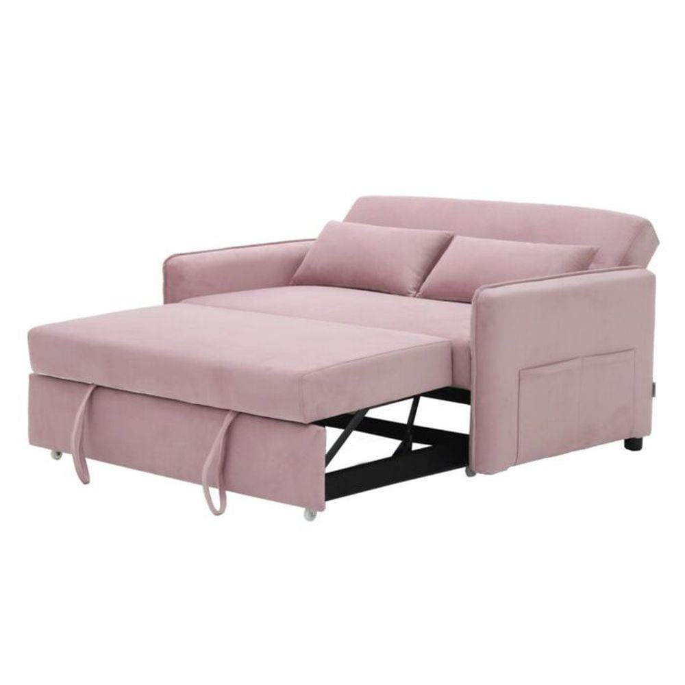 โซฟาเบด 2 ที่นั่ง SB FURNITURE BONDANIE 19234946 สีชมพู