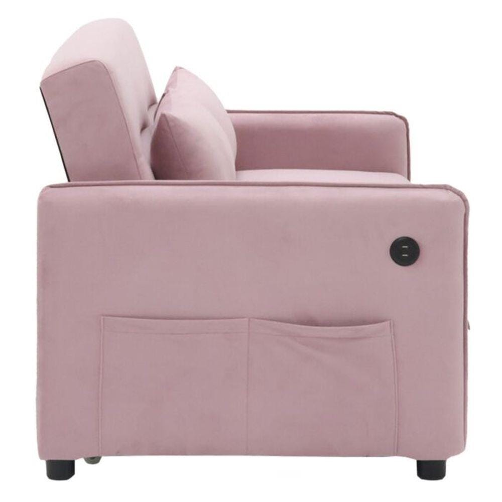 โซฟาเบด 2 ที่นั่ง SB FURNITURE BONDANIE 19234946 สีชมพู