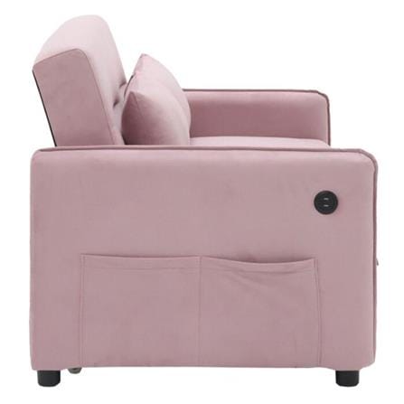 โซฟาเบด 2 ที่นั่ง SB FURNITURE BONDANIE 19234946 สีชมพู_5