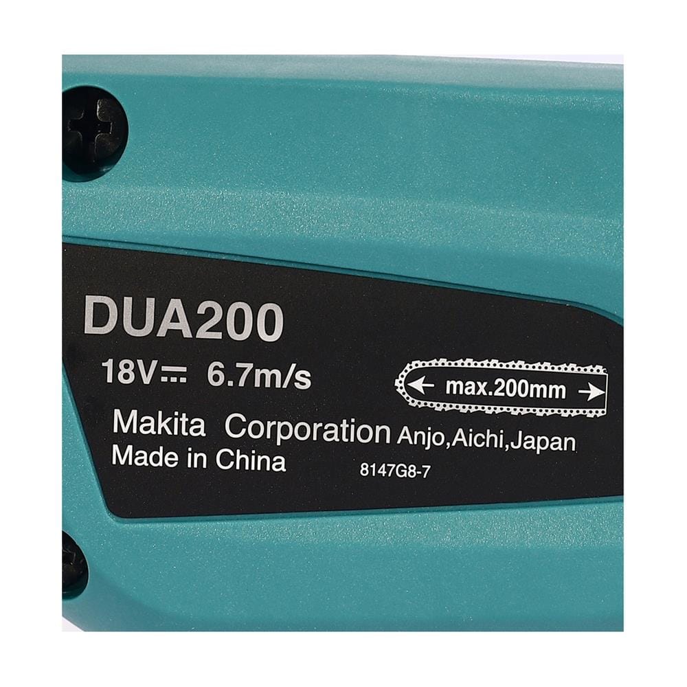เลื่อยโซ่ไร้สาย (เฉพาะตัวเครื่อง) MAKITA DUA200Z 8 นิ้ว 18 โวลต์ ก้านยาว 3.5 ม.