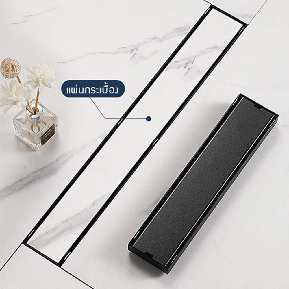 รางน้ำทิ้ง CASSA CL0188 40 ซม. สีดำ