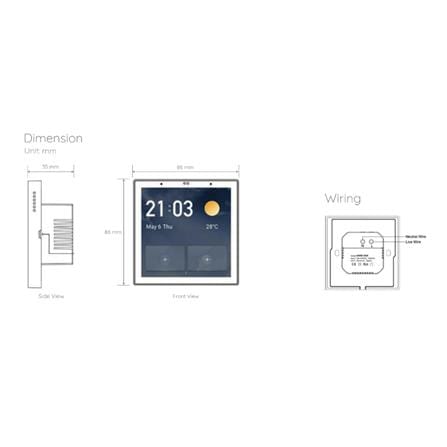 สวิตช์ไฟอัจฉริยะ SIMON SIMI7-SIMPAD-IOT-BL สีดำ_12