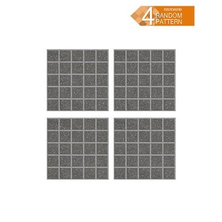 กระเบื้องพื้นพอร์ซเลน  40x40 ซม. TARA โมเว่น เทาเข้ม A 0.96 ตร.ม._1