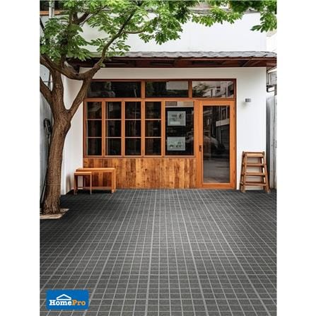 กระเบื้องพื้นพอร์ซเลน  40x40 ซม. TARA โมเว่น เทาเข้ม A 0.96 ตร.ม._2