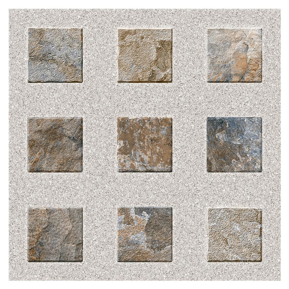กระเบื้องพื้นพอร์ซเลน  40x40 ซม. TARA อาร์เน่ เทา (AF) A 0.96 ตร.ม.
