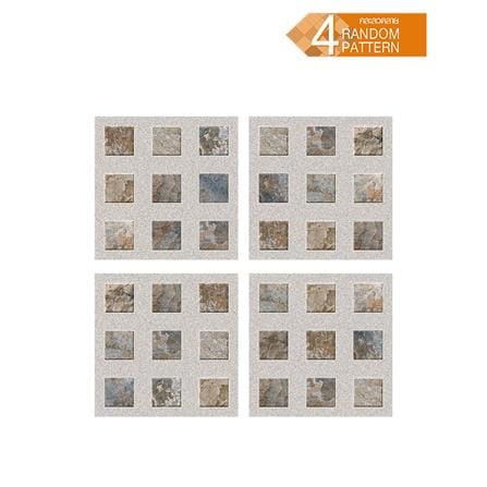 กระเบื้องพื้นพอร์ซเลน  40x40 ซม. TARA อาร์เน่ เทา (AF) A 0.96 ตร.ม._1