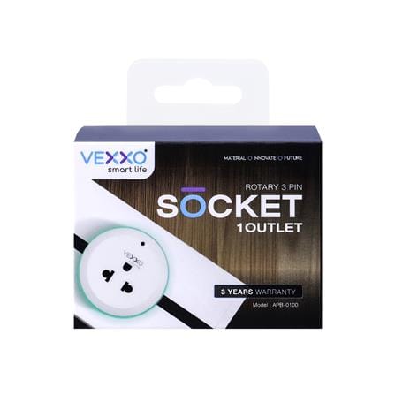 เต้ารับไร้สาย 3 ตา VEXXO APB-0100 สีขาว_4