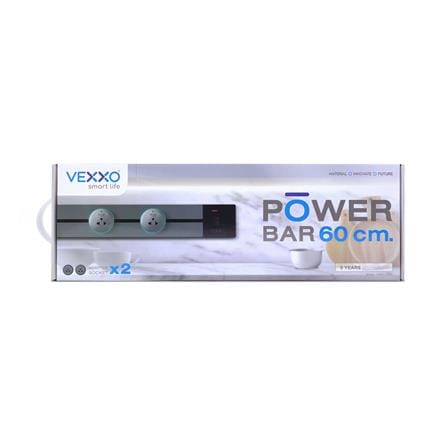 รางปลั๊กไฟแบบเลื่อนได้ VEXXO PWB1-6200 60 ซม. สีเทา_3