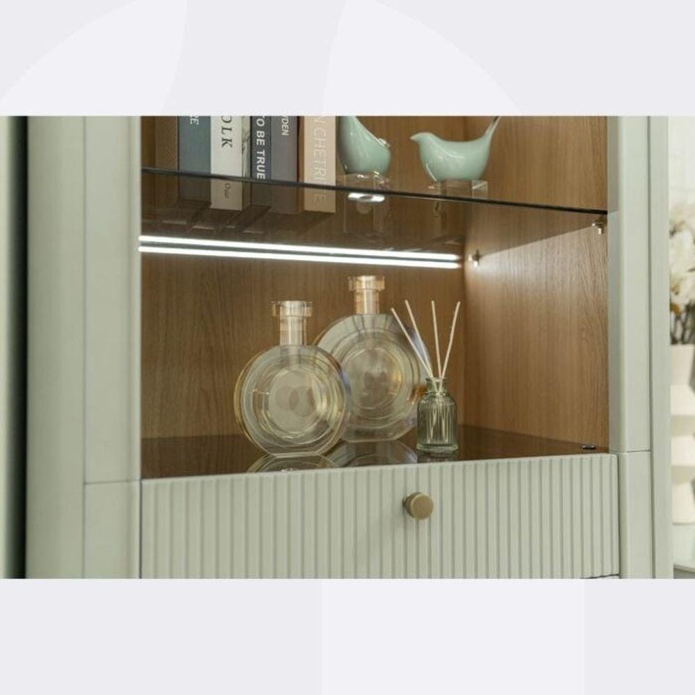 ตู้โชว์ SB FURNITURE SOUL 19232527 80 ซม. สี PEWTER GREY