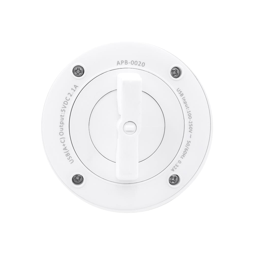 เต้ารับไร้สาย VEXXO USB TYPE A/C APB-0020 10 วัตต์ สีขาว