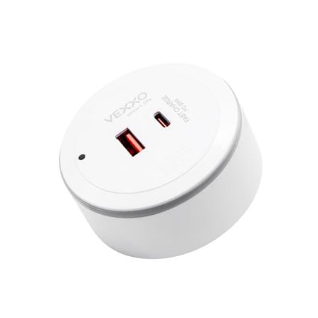 เต้ารับไร้สาย VEXXO USB TYPE A/C APB-PD20 20 วัตต์ สีขาว_1