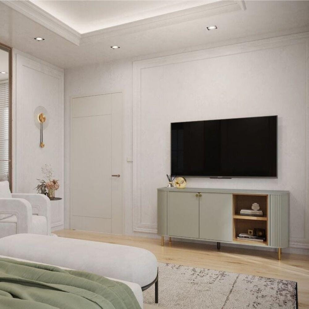ตู้เตี้ย SB FURNITURE SOUL 19232107 160 ซม. สี PEWTER GREY