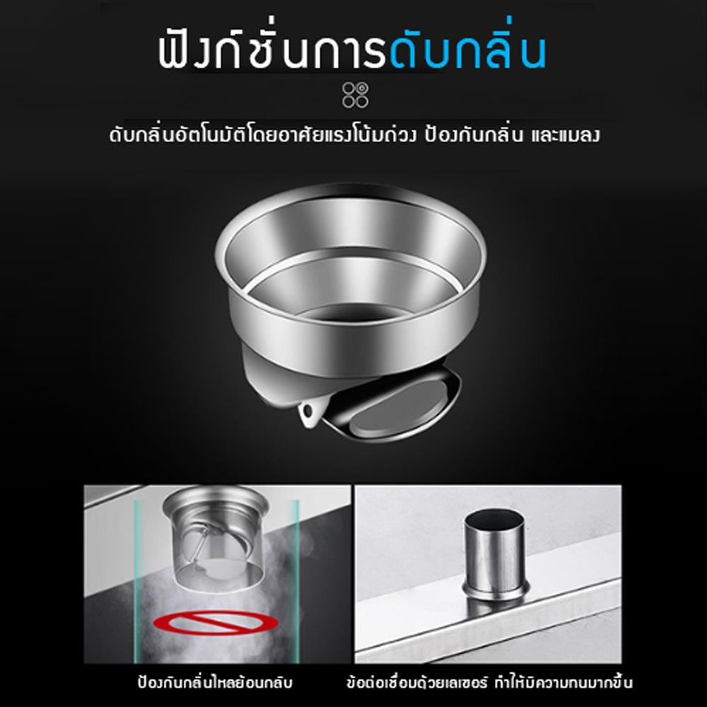 รางน้ำทิ้ง CASSA CL0173 120 ซม. สีเงิน