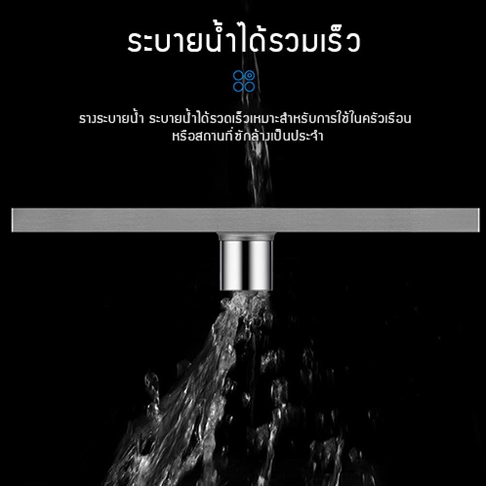 รางน้ำทิ้ง CASSA CL0227 60 ซม. สีเงิน