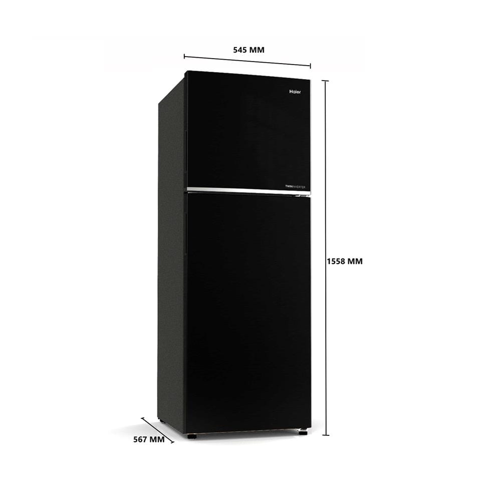 ตู้เย็น 2 ประตู HAIER HRF-239MNI 8.3 คิว สีดำ