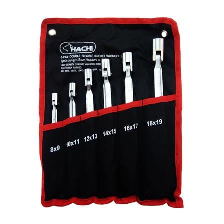 ชุดประแจลูกบล็อกปรับองศา HACHI 6 ชิ้น_0