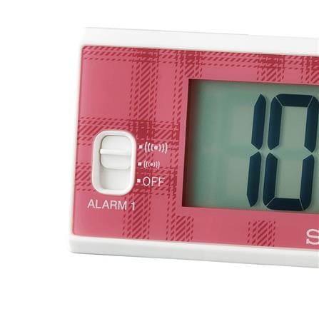 นาฬิกาตั้งโต๊ะ SEIKO CLOCKS QHL099W 1.8X4.8 นิ้ว สีแดง_1