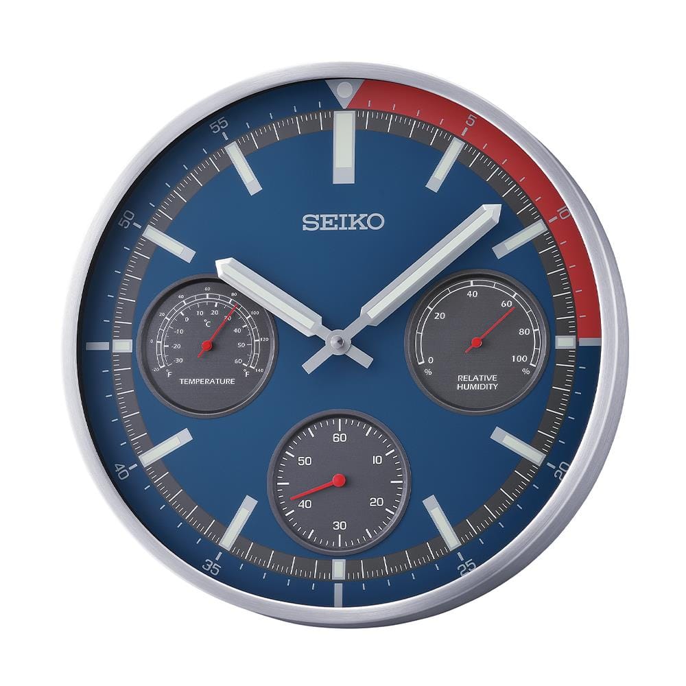 นาฬิกาแขวน SEIKO CLOCKS QXA822S 12.9 นิ้ว สีน้ำเงิน