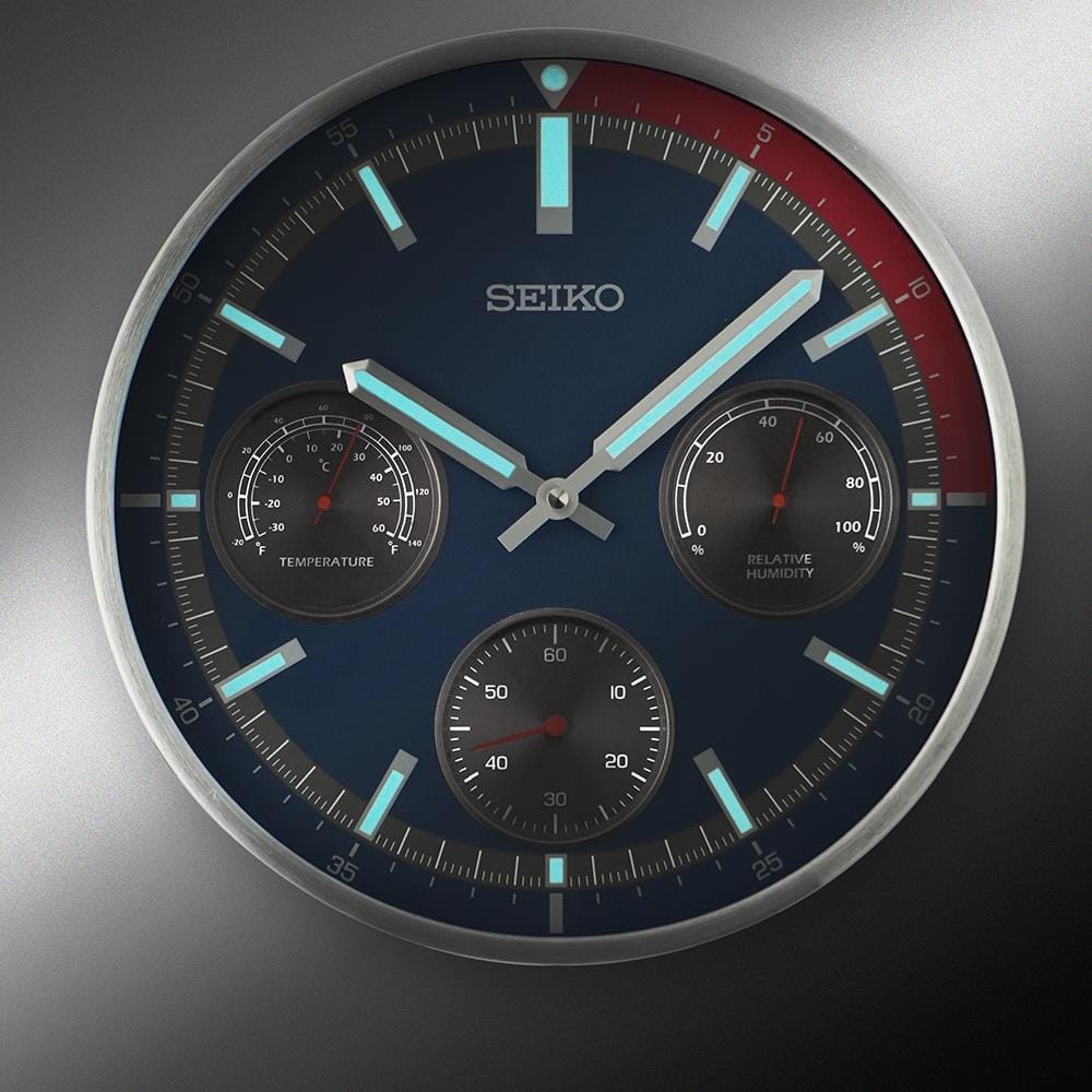 นาฬิกาแขวน SEIKO CLOCKS QXA822S 12.9 นิ้ว สีน้ำเงิน
