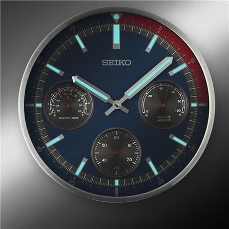 นาฬิกาแขวน SEIKO CLOCKS QXA822S 12.9 นิ้ว สีน้ำเงิน_5