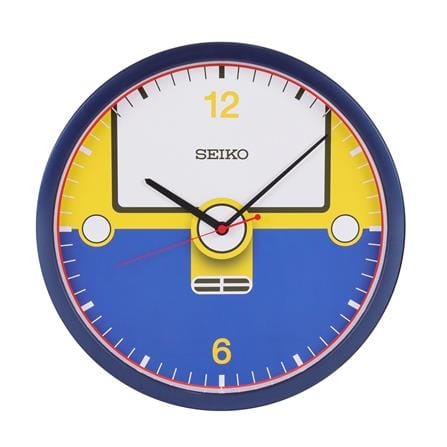 นาฬิกาแขวน SEIKO CLOCKS PJA020L 14.1 นิ้ว สีเหลือง/น้ำเงิน_0