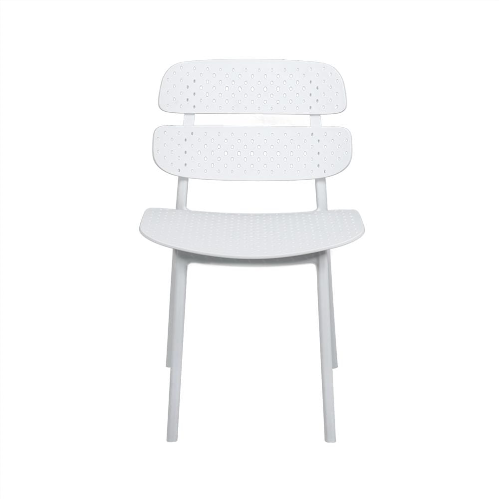 เก้าอี้พลาสติก SPRING TESSIE DOT สีขาว