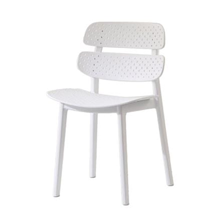 เก้าอี้พลาสติก SPRING TESSIE DOT สีขาว_0