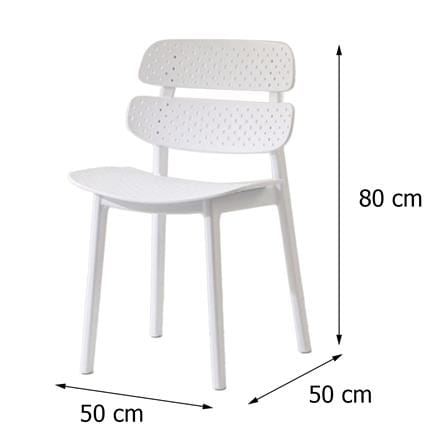 เก้าอี้พลาสติก SPRING TESSIE DOT สีขาว_9