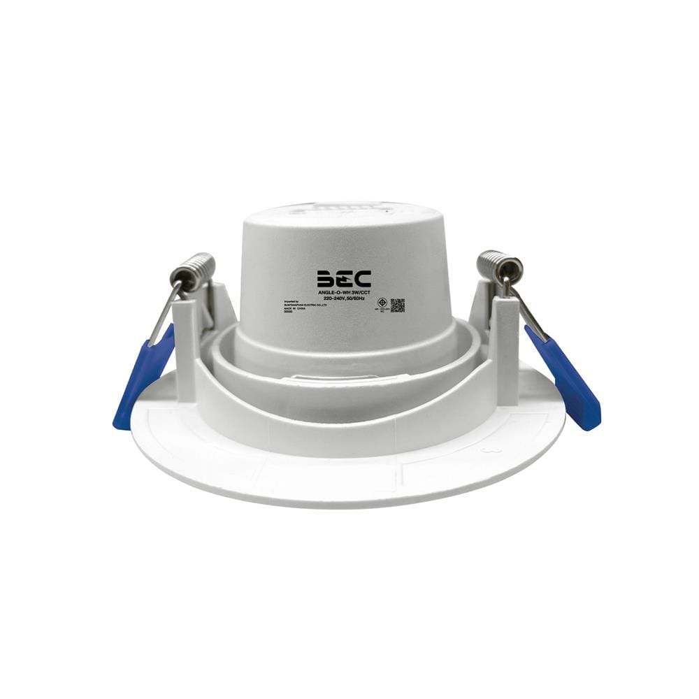 ดาวน์ไลท์ LED BEC ANGLE 2.5 นิ้ว 3 วัตต์ DAYLIGHT/COOL WHITE/WARM WHITE สีขาว