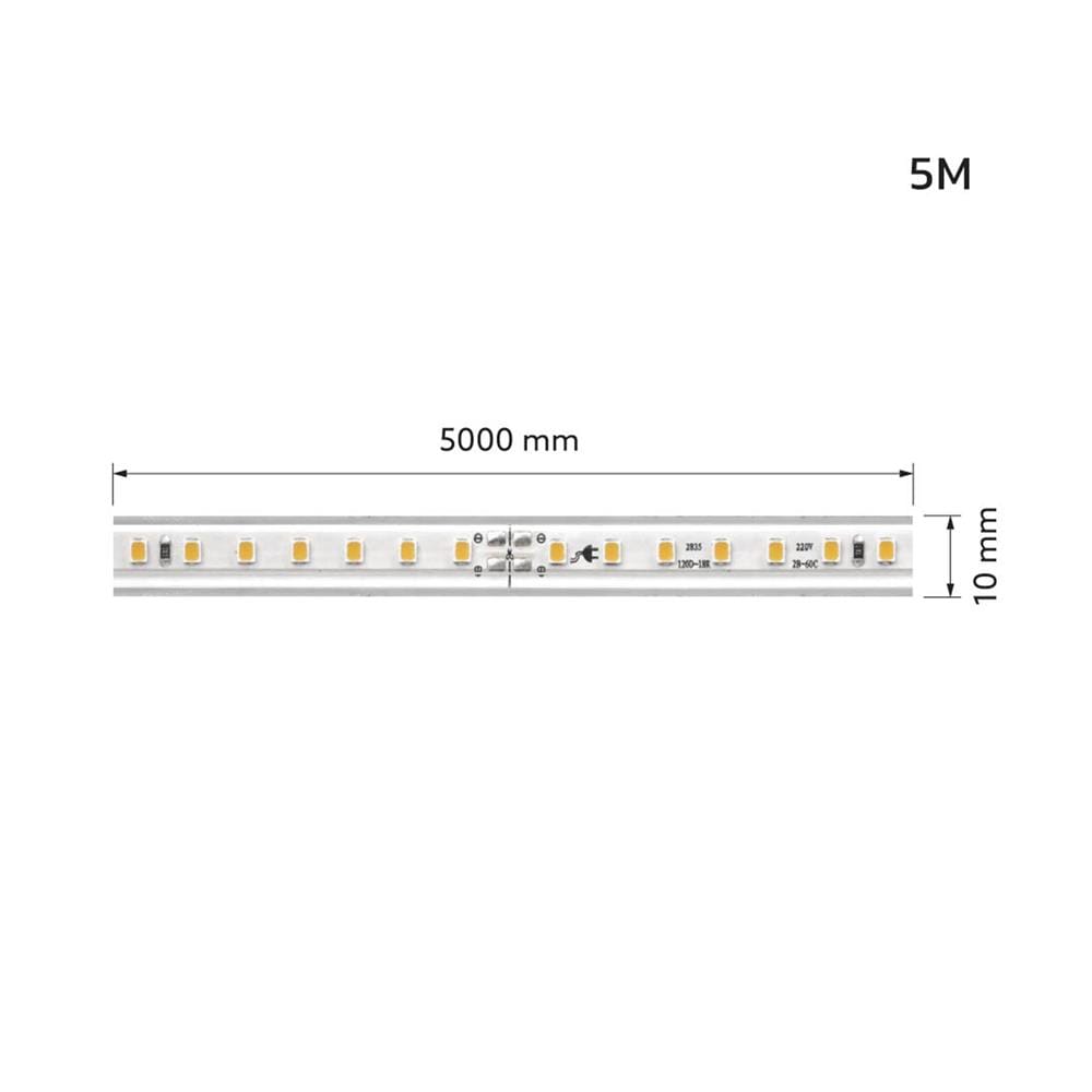 ไฟเส้น LED LAMPTAN STRIPLIGHT SET SMD 8 วัตต์ 5 เมตร WARM WHITE