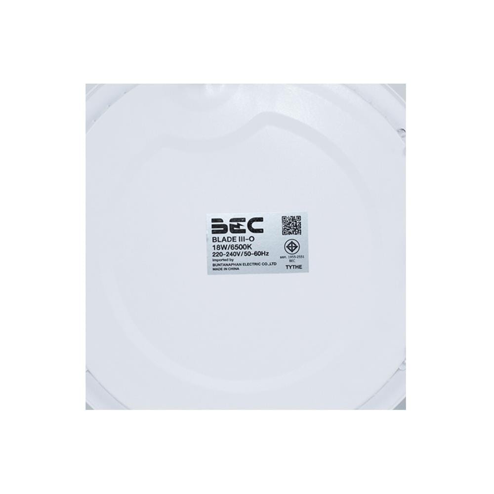ดาวน์ไลท์ LED BEC BLADE III-O 8 นิ้ว 18 วัตต์ DAYLIGHT สีขาว
