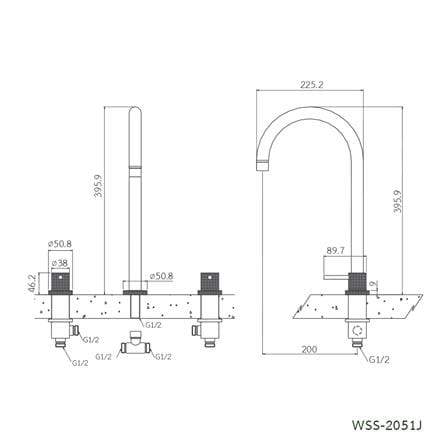 ก๊อกอ่างล้างหน้าผสม WS WSS-2051J_1