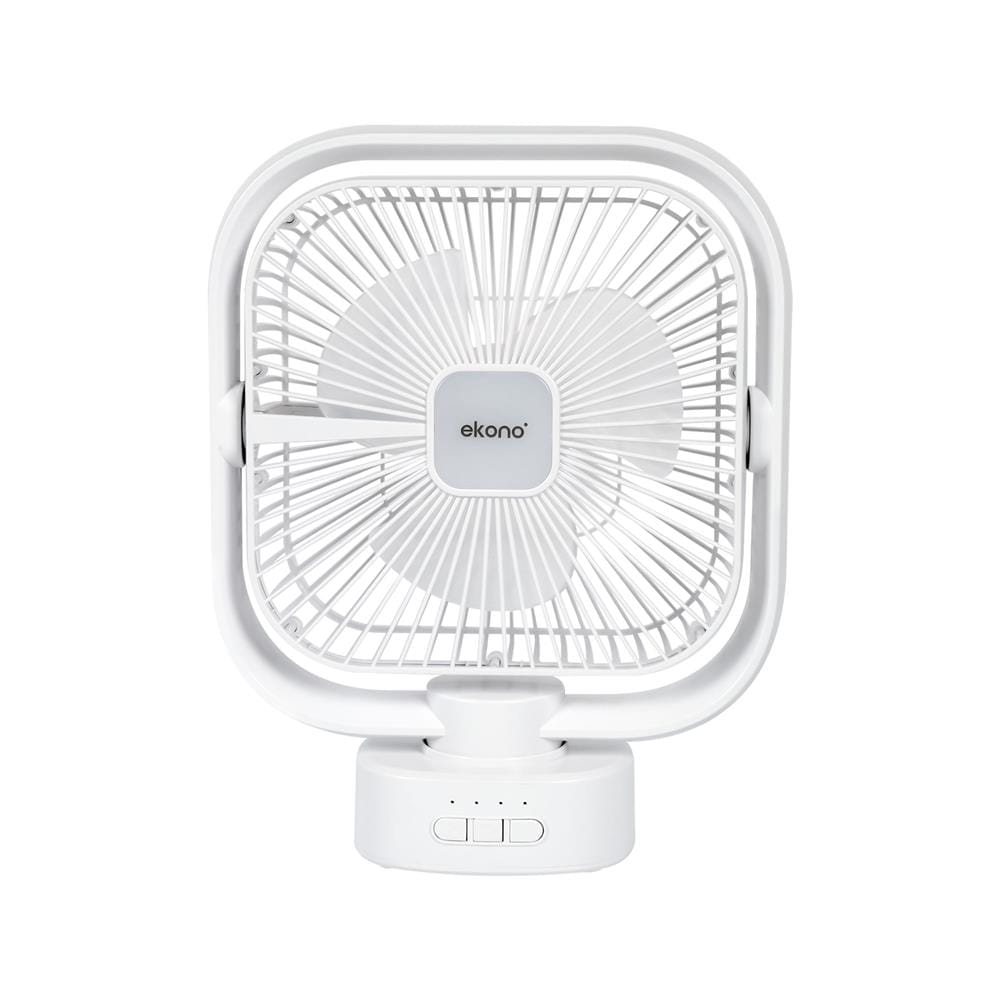 พัดลมพกพา 8 นิ้ว EKONO EK-PTB05 สีขาว_0