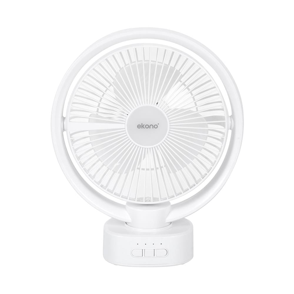 พัดลมพกพา 8 นิ้ว EKONO EK-PTB04 สีขาว_0