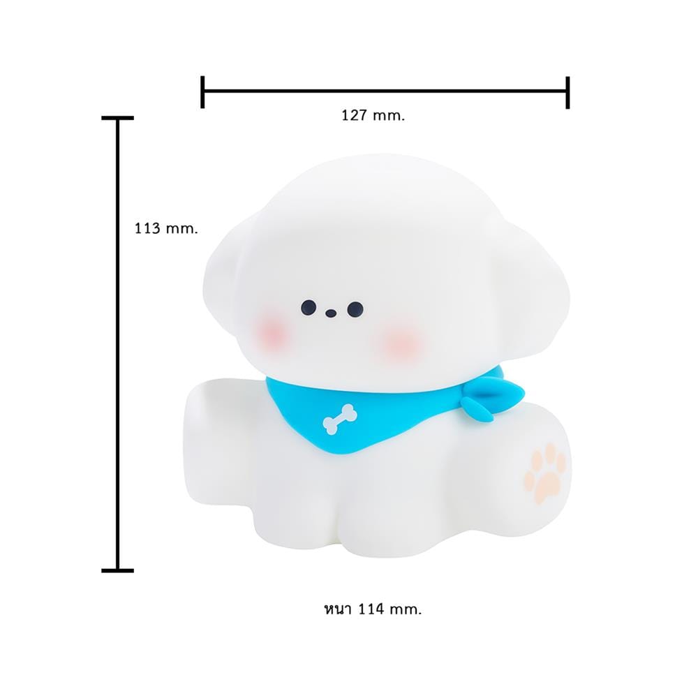 ไฟตั้งโต๊ะ LED MOFII CUTE PUPPY 0.5 วัตต์ สีฟ้า/ขาว