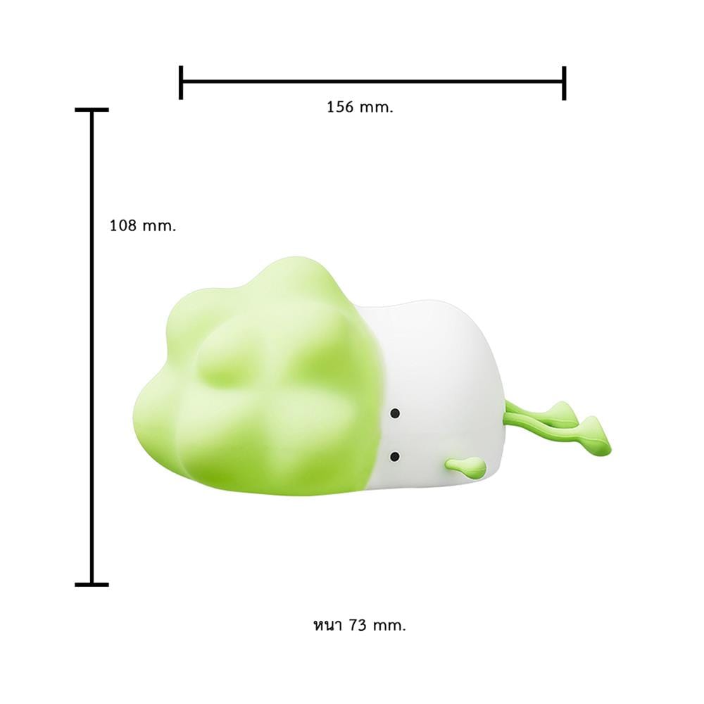 ไฟตั้งโต๊ะ LED MOFII CABBAGE 0.5 วัตต์ สีขาว/เขียว