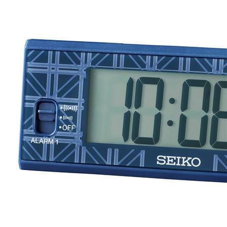 นาฬิกาตั้งโต๊ะ SEIKO CLOCKS QHL099L 1.8X4.8 นิ้ว สีน้ำเงิน_1