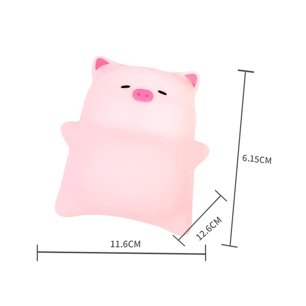 โคมไฟซิลิโคน หมูอ้วนนอนพุงป่อง MOFII LYING PIG 0.5 วัตต์ ปรับแสง ตั้งเวลาได้ สีชมพู