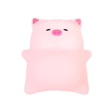 โคมไฟซิลิโคน หมูอ้วนนอนพุงป่อง MOFII LYING PIG 0.5 วัตต์ ปรับแสง ตั้งเวลาได้ สีชมพู_0