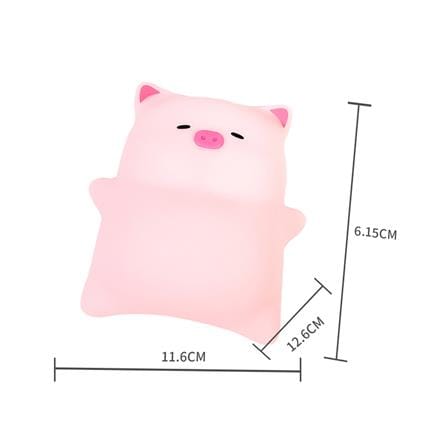 โคมไฟซิลิโคน หมูอ้วนนอนพุงป่อง MOFII LYING PIG 0.5 วัตต์ ปรับแสง ตั้งเวลาได้ สีชมพู_5