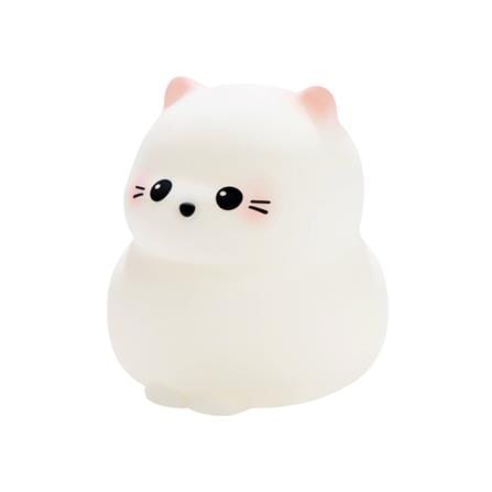 โคมไฟซิลิโคน แมวน้อยคุ้มภัย MOFII GUARDIAN KITTY 0.5 วัตต์ ปรับแสง ตั้งเวลาได้ สีขาว_0