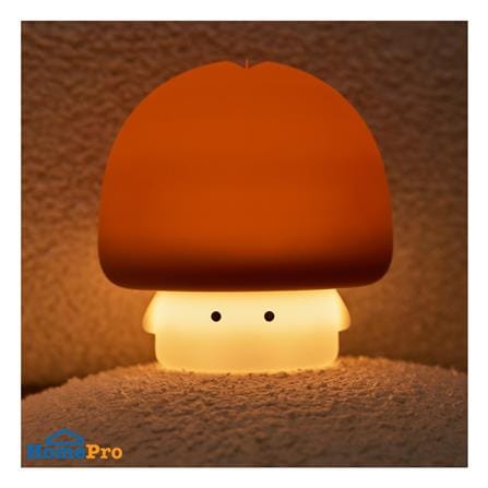 โคมไฟซิลิโคน เห็ดจิ๋วสุดแบ๊วหัว MOFII MUSHROOM 0.5 วัตต์ ปรับแสง ตั้งเวลาได้ สีขาว/น้ำตาล_3