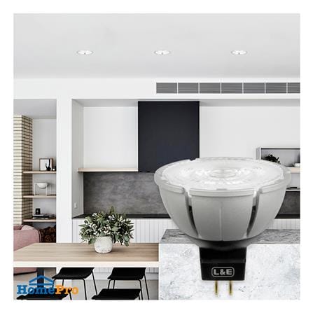 หลอด LED L&E MR16/PAR DIM 12V 24D 7.5 วัตต์ WARM WHITE GU5.3_5