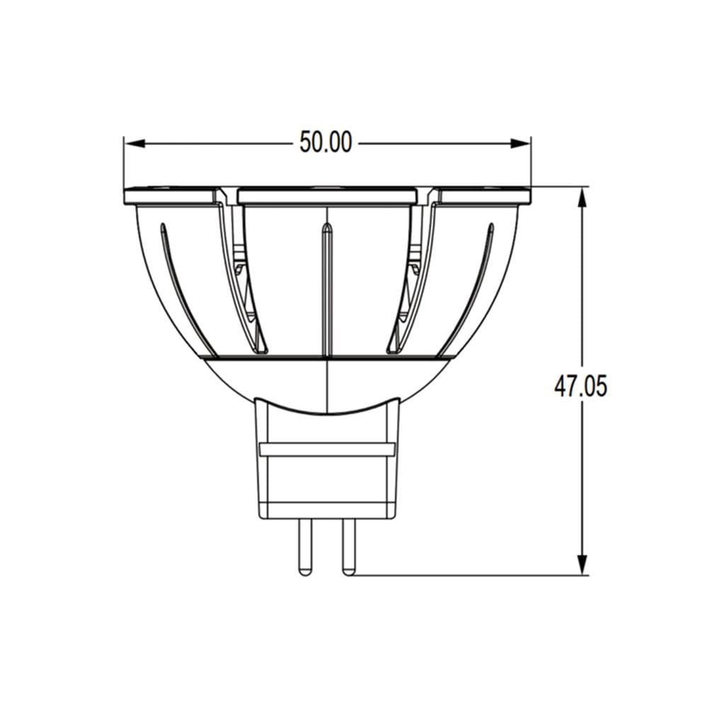 หลอด LED L&E MR16/PAR DIM 12V 36D 7.5 วัตต์ COOL WHITE GU5.3